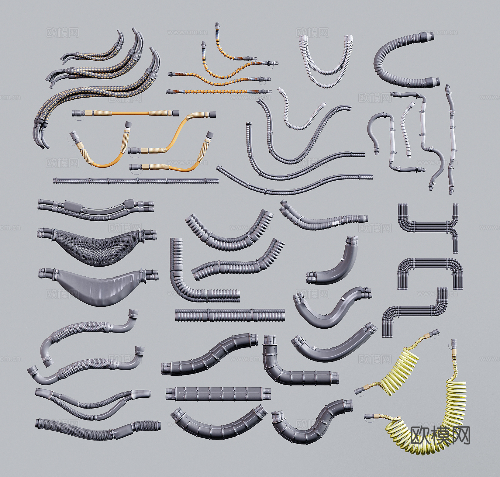 电缆数据线 网线插头3d模型下载