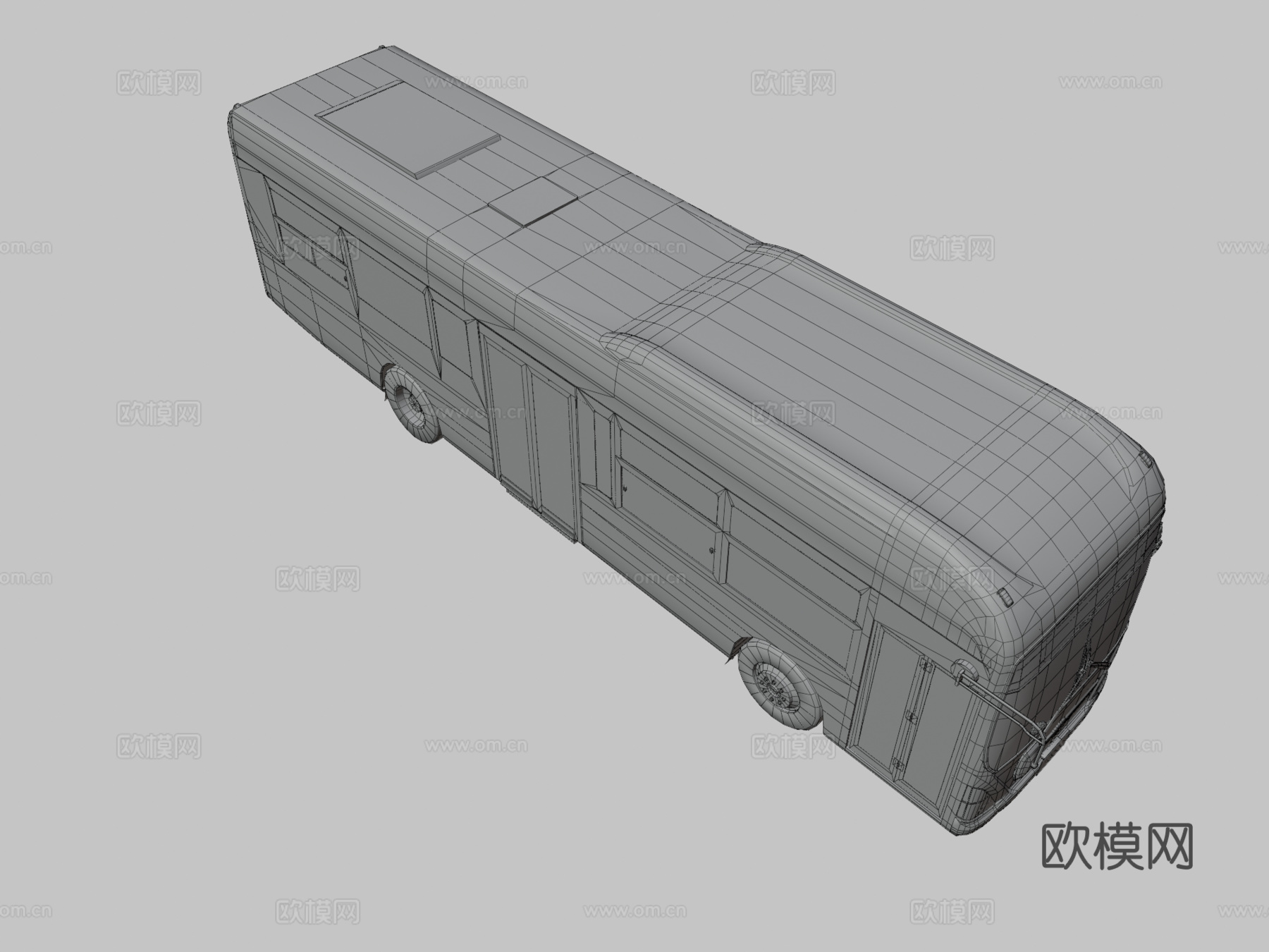 汽车 公交车 巴士3d模型