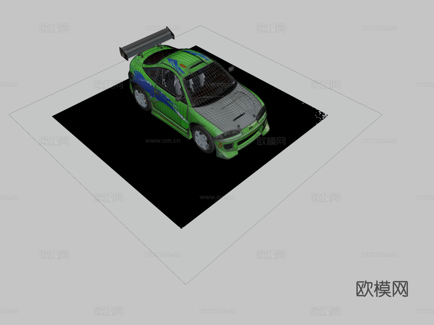 汽车 街头赛车3d模型下载（渲染图2）
