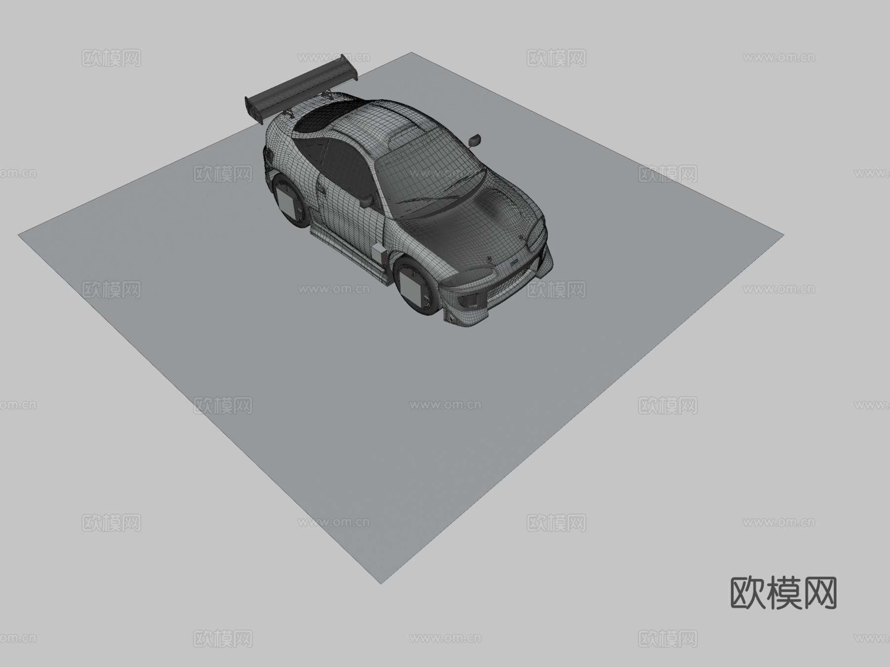 汽车 街头赛车3d模型下载（渲染图3）