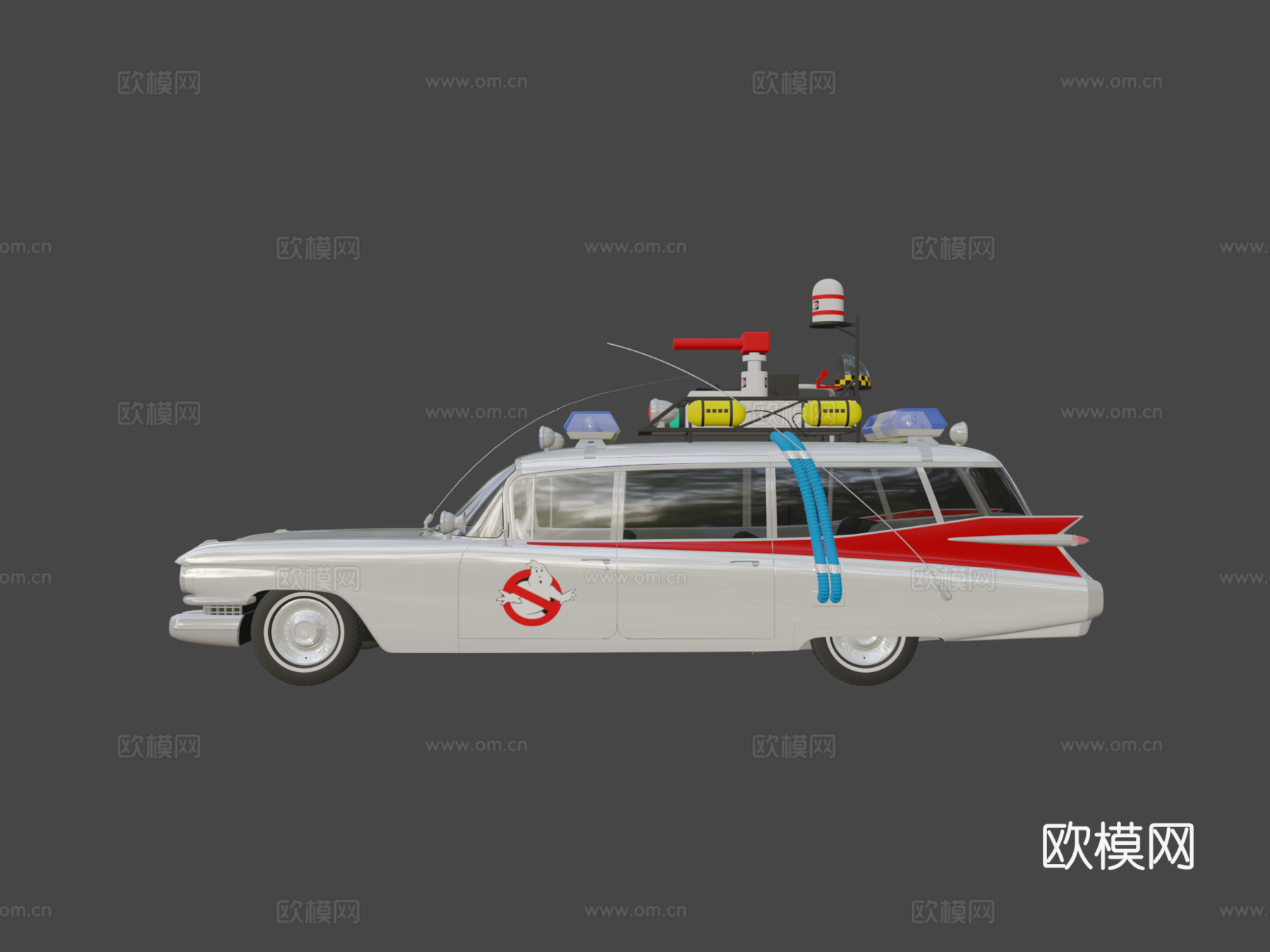 捉鬼敢死队ECTO-1 1959 汽车3d模型