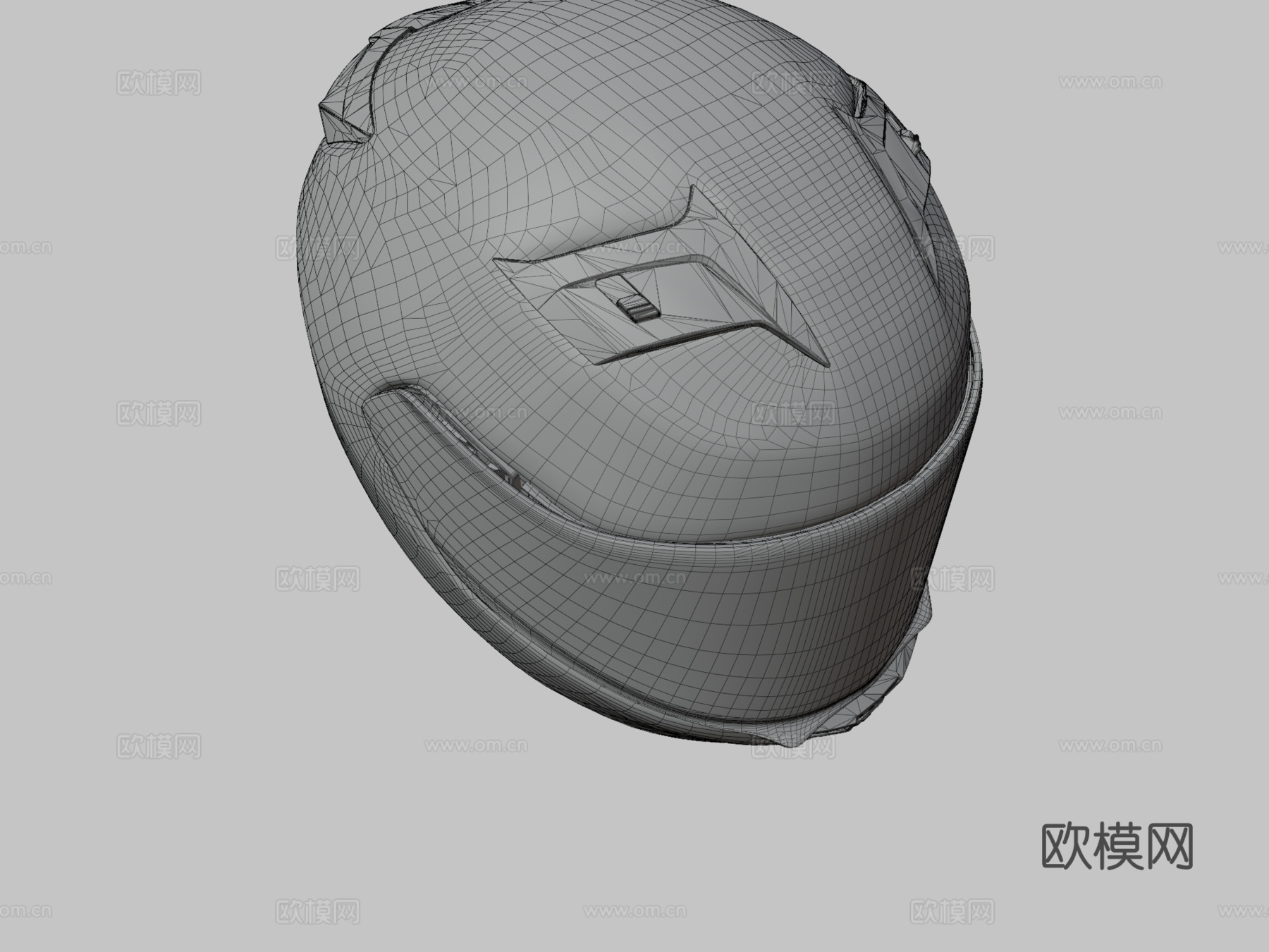 摩托车头盔3d模型