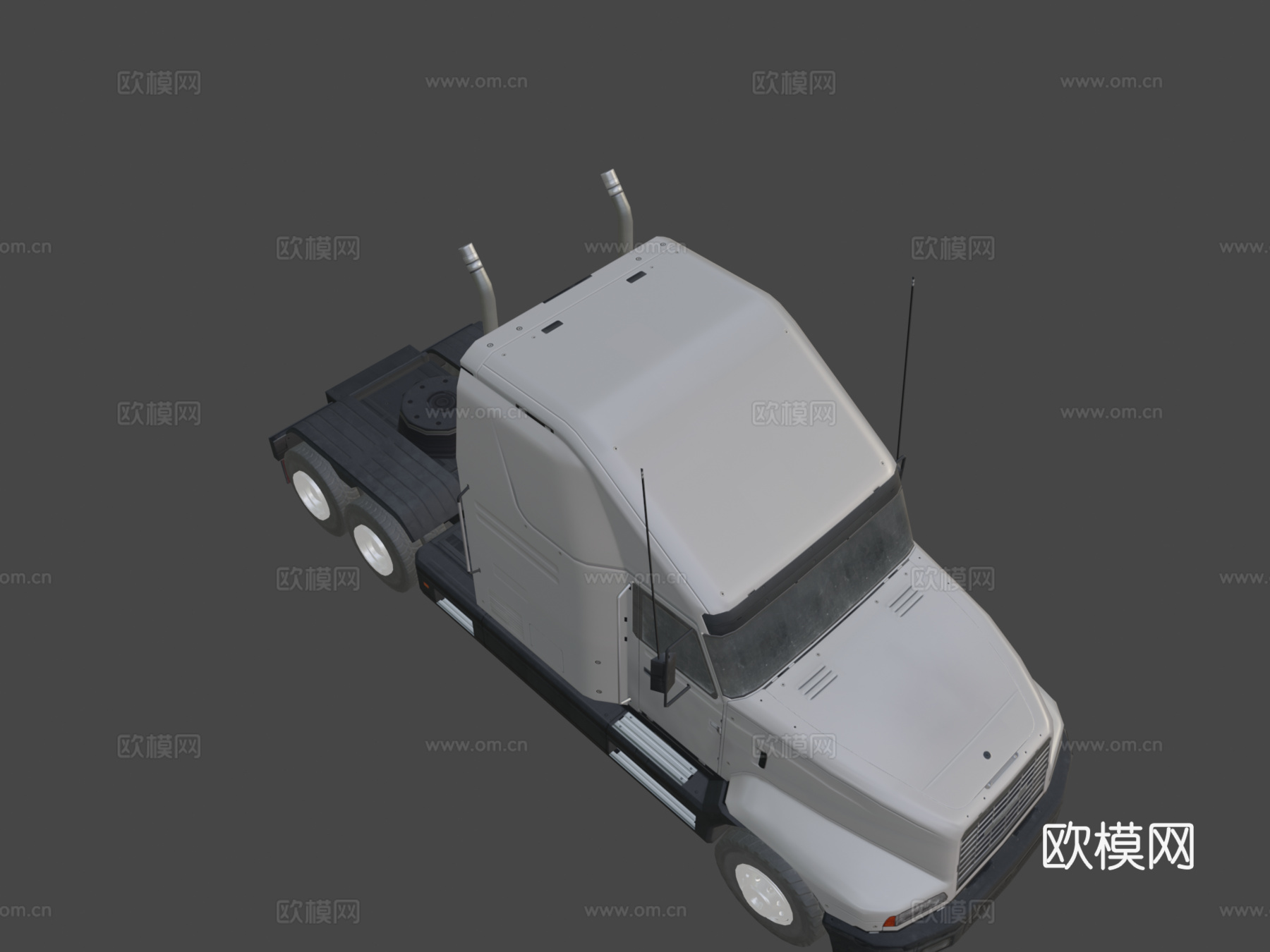 汽车 半挂车3d模型