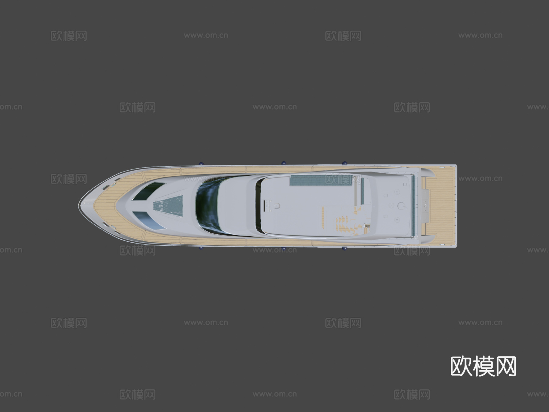 豪华游艇3d模型