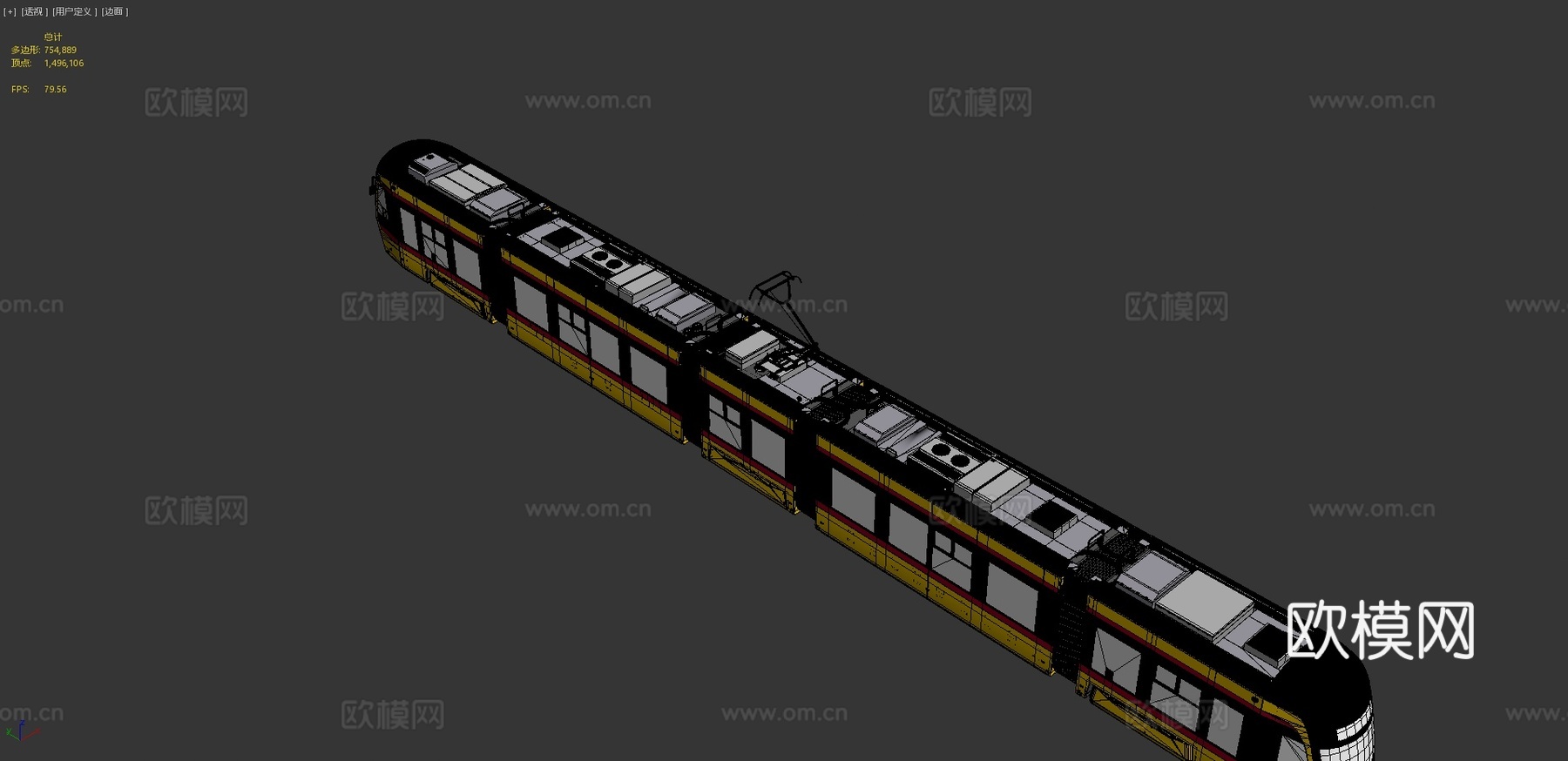 现代电车3d模型