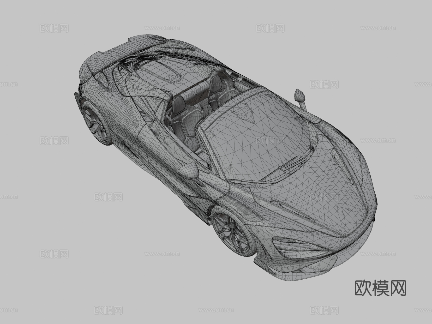 超级跑车 迈凯轮汽车3d模型