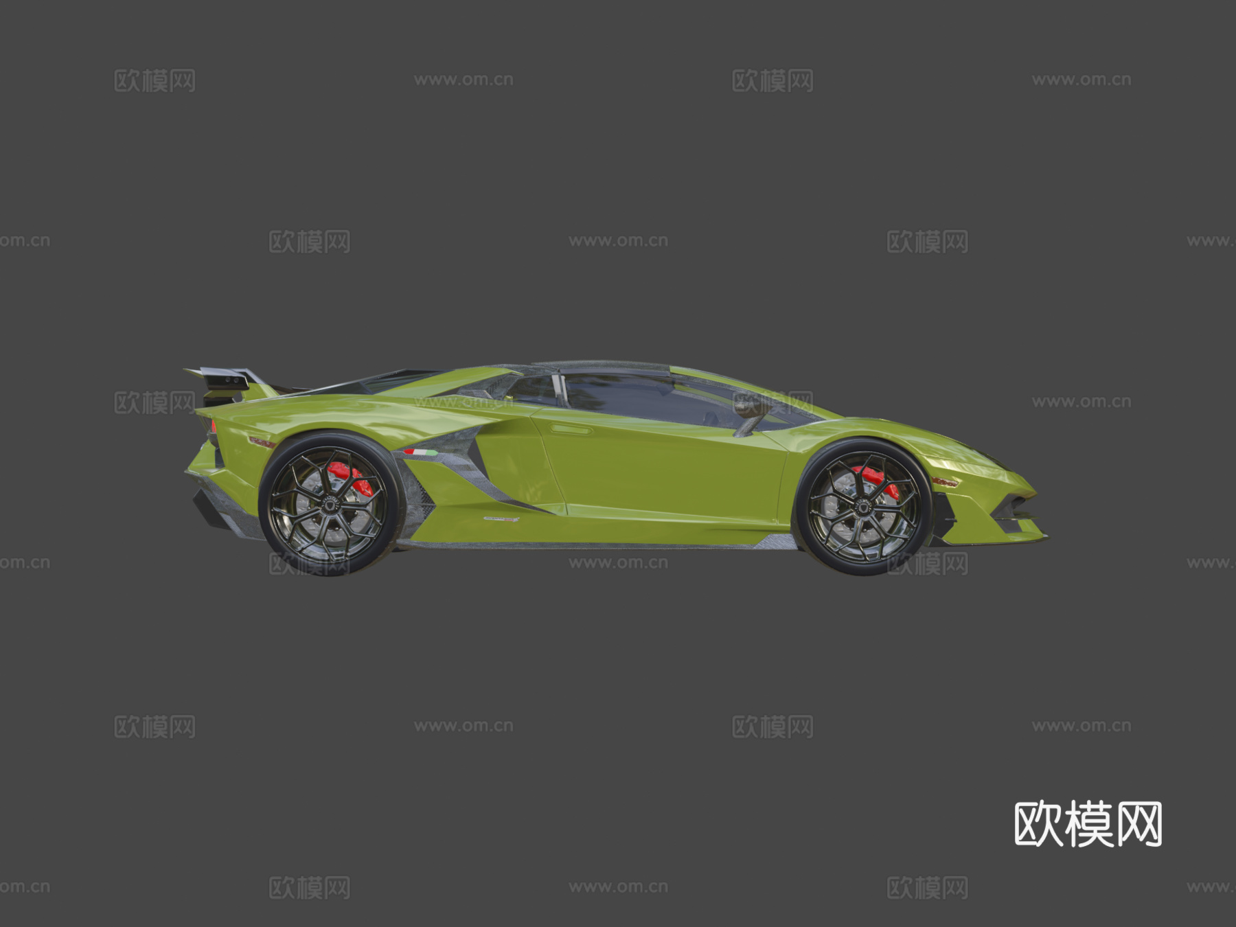 兰博基尼Aventador SVJ 跑车3d模型