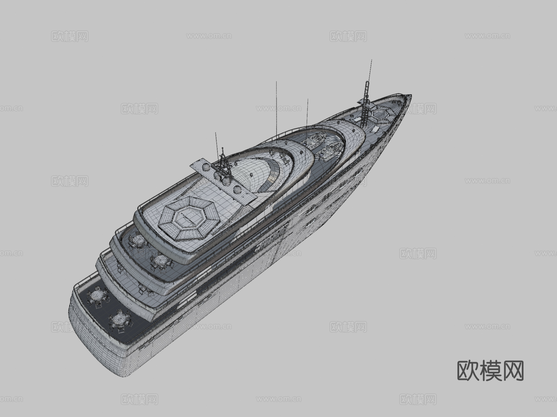 船只 轮船 客船3d模型