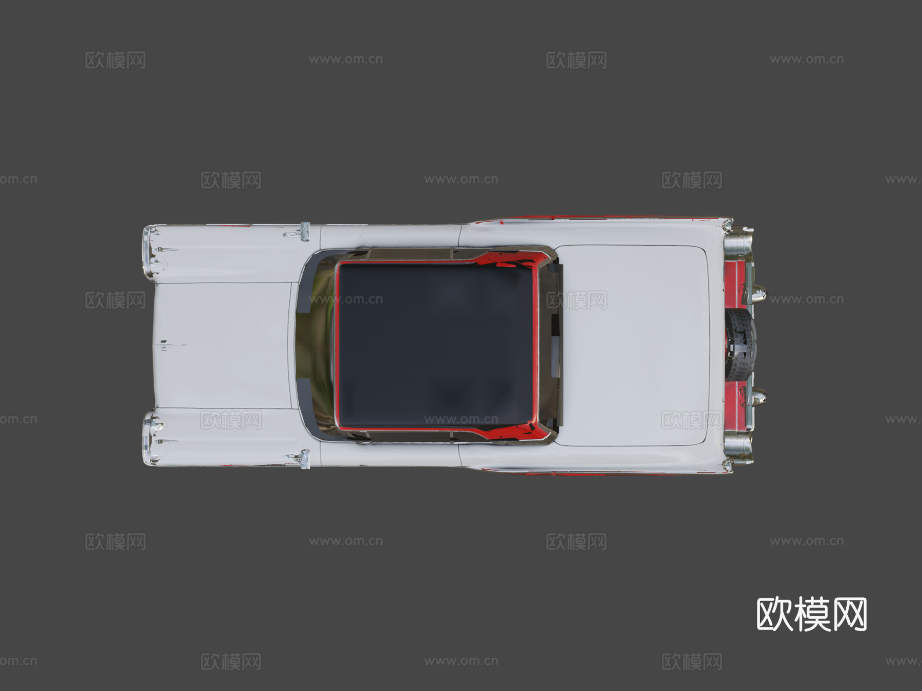 福特Fairlane 500 Skyliner 1959汽车3d模型