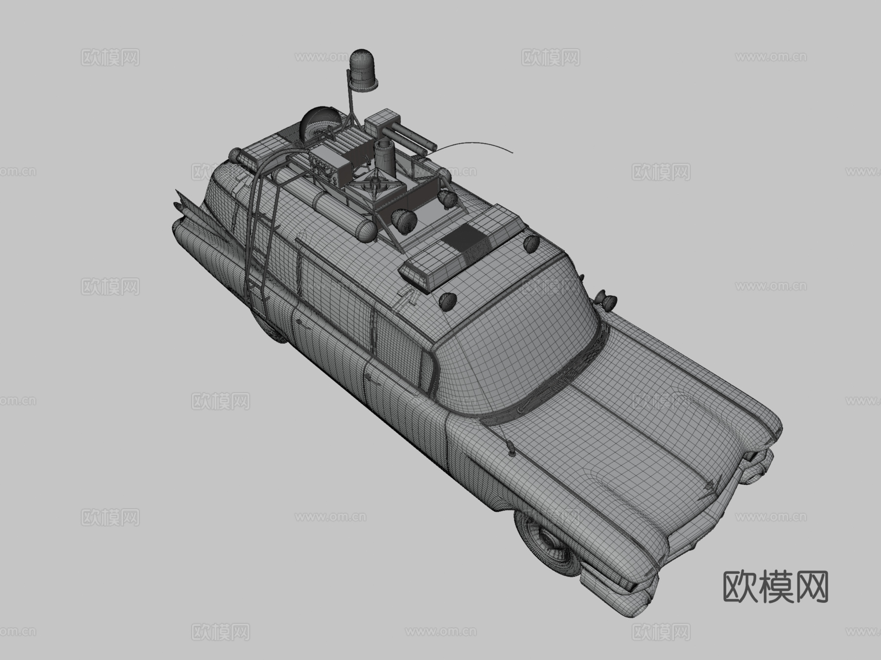 捉鬼敢死队ECTO-1 1959 汽车3d模型