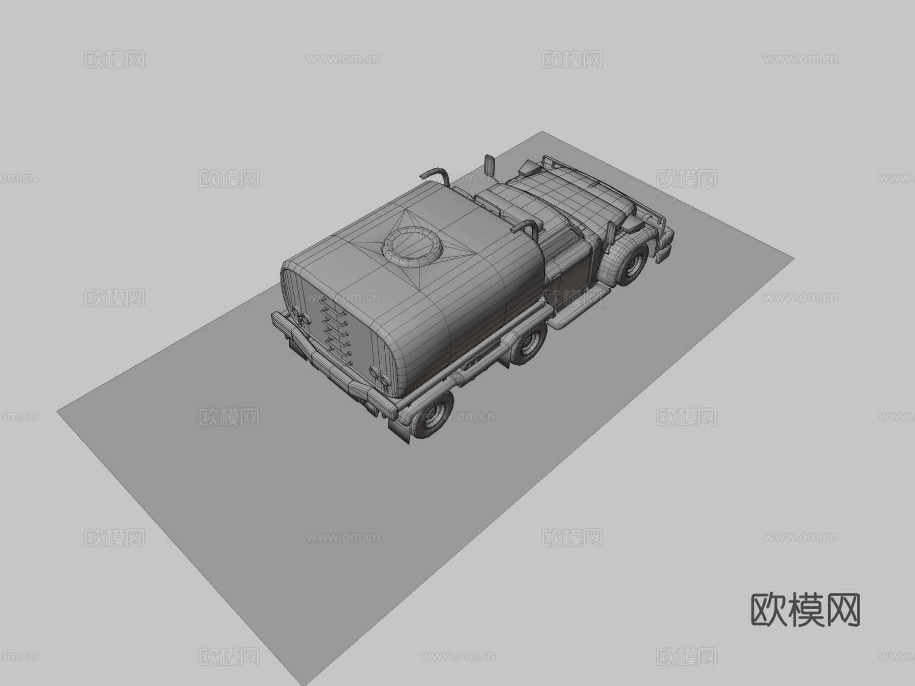 战前辐射油罐车su模型