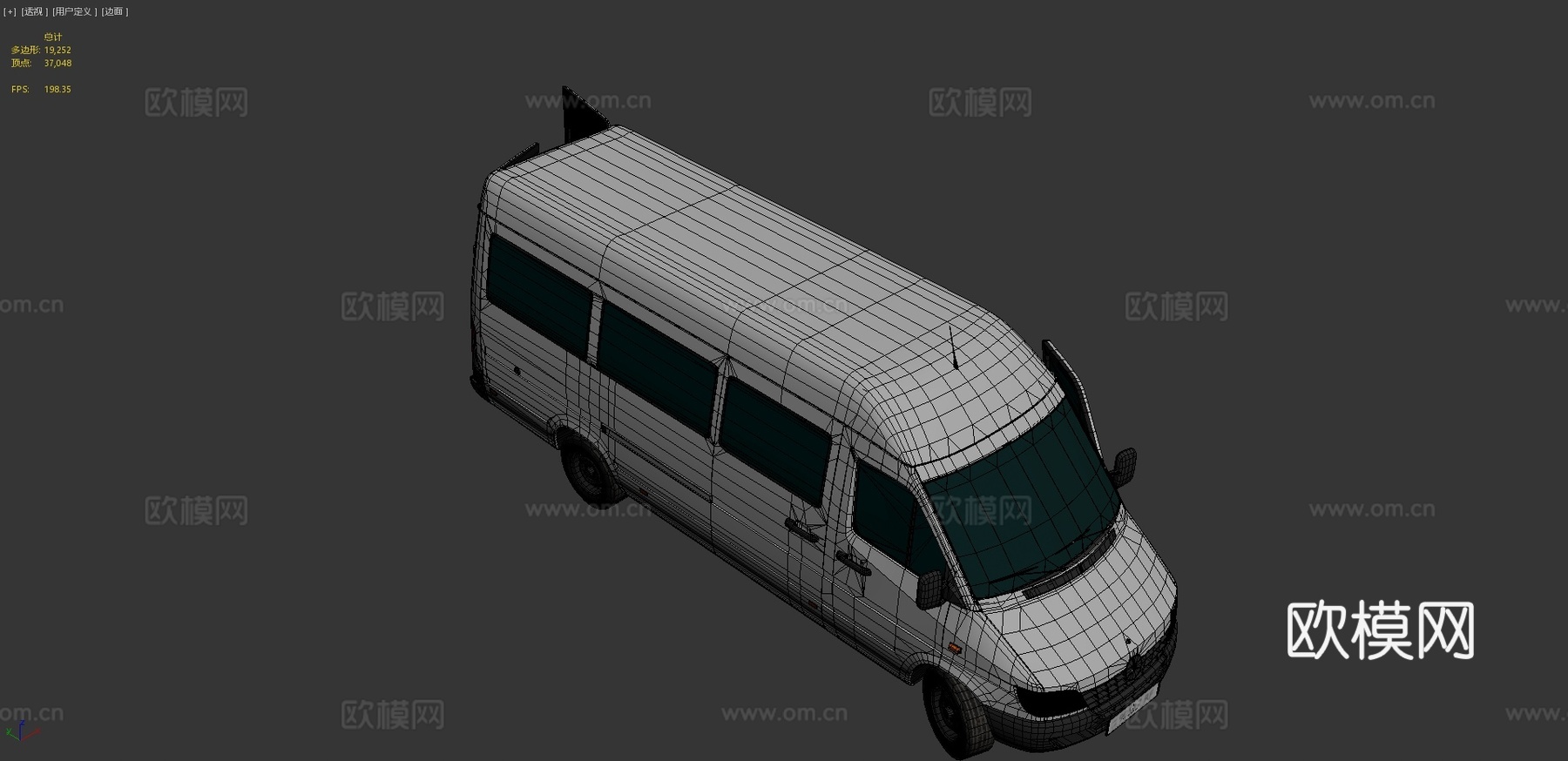 梅赛德斯奔驰 货车3d模型