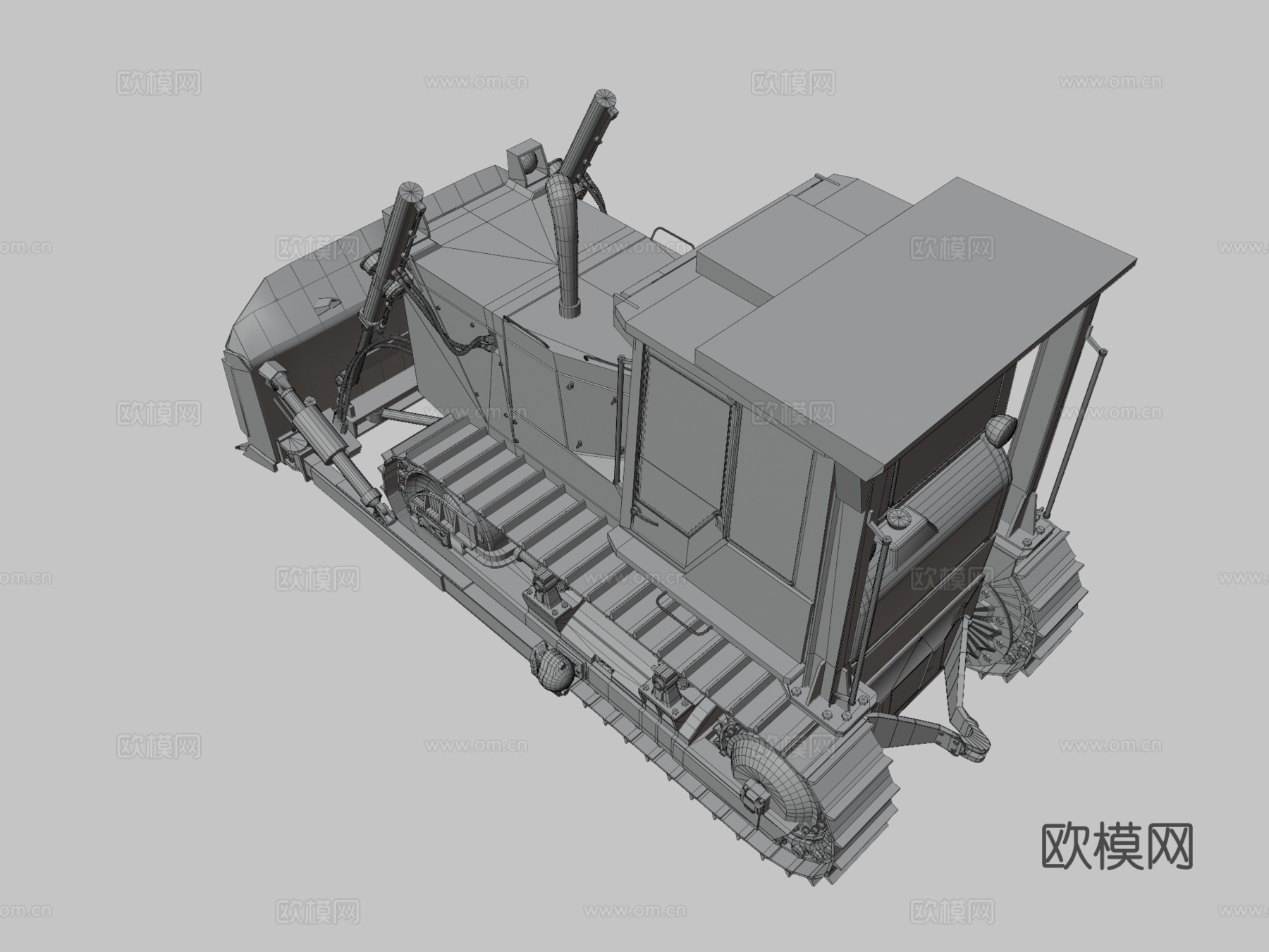 推土机 挖掘机 铲土机3d模型