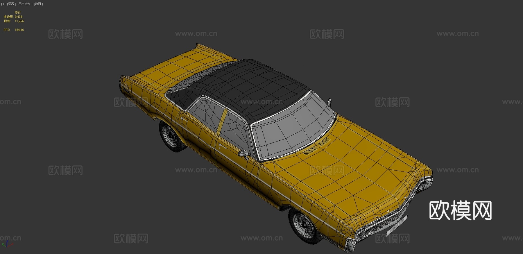 道奇波拉拉汽车3d模型