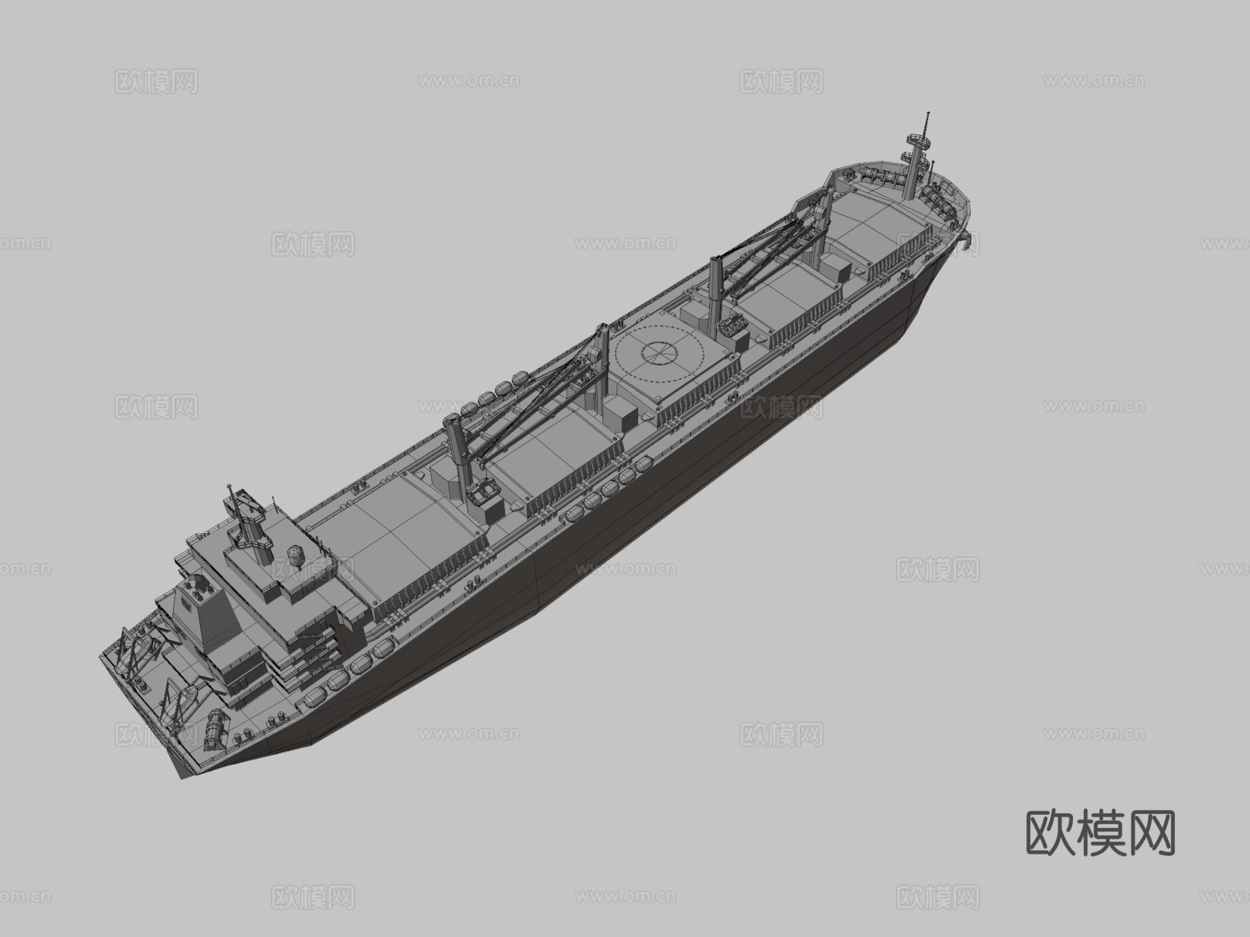 散装货船 船只 轮船3d模型