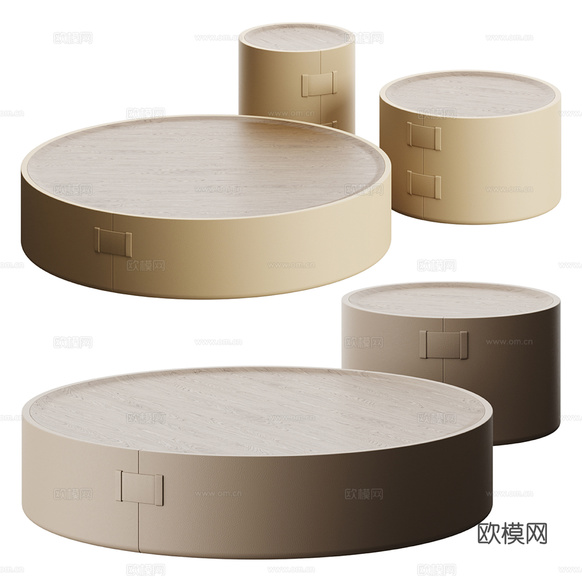 现代子母茶几3d模型下载(渲染图1)