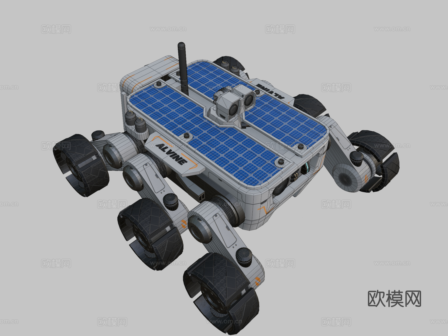 迷你探测车 探测器3d模型