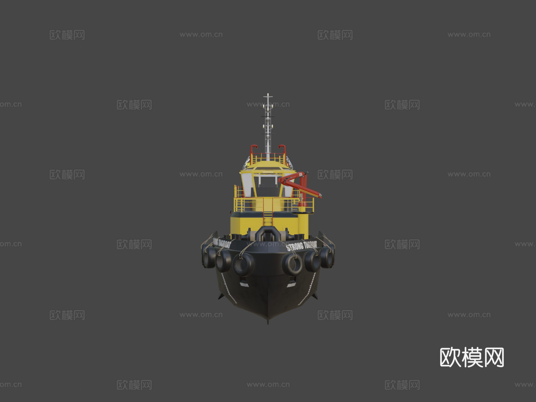 拖船3d模型下载（渲染图7）