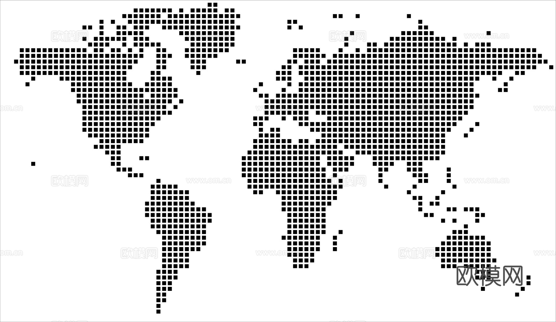 穿孔板世界地图贴图