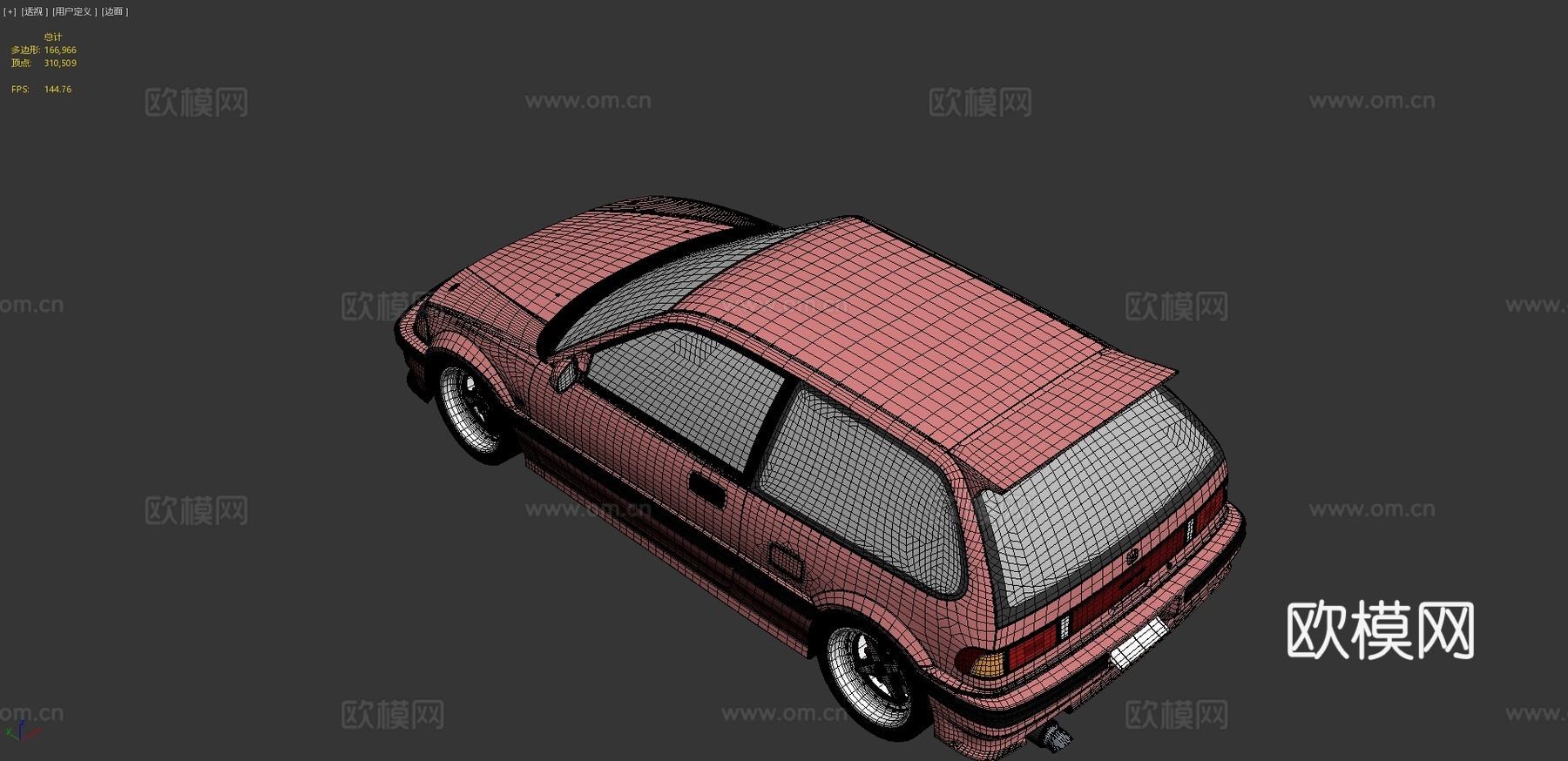 本田思域EF 汽车 轿车3d模型