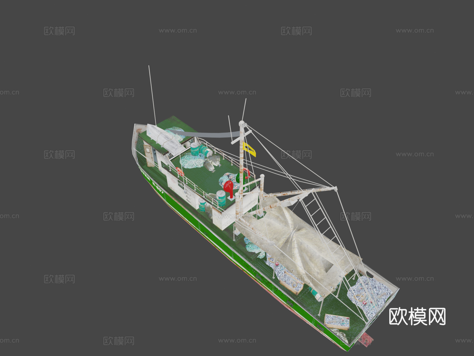 渔船3d模型