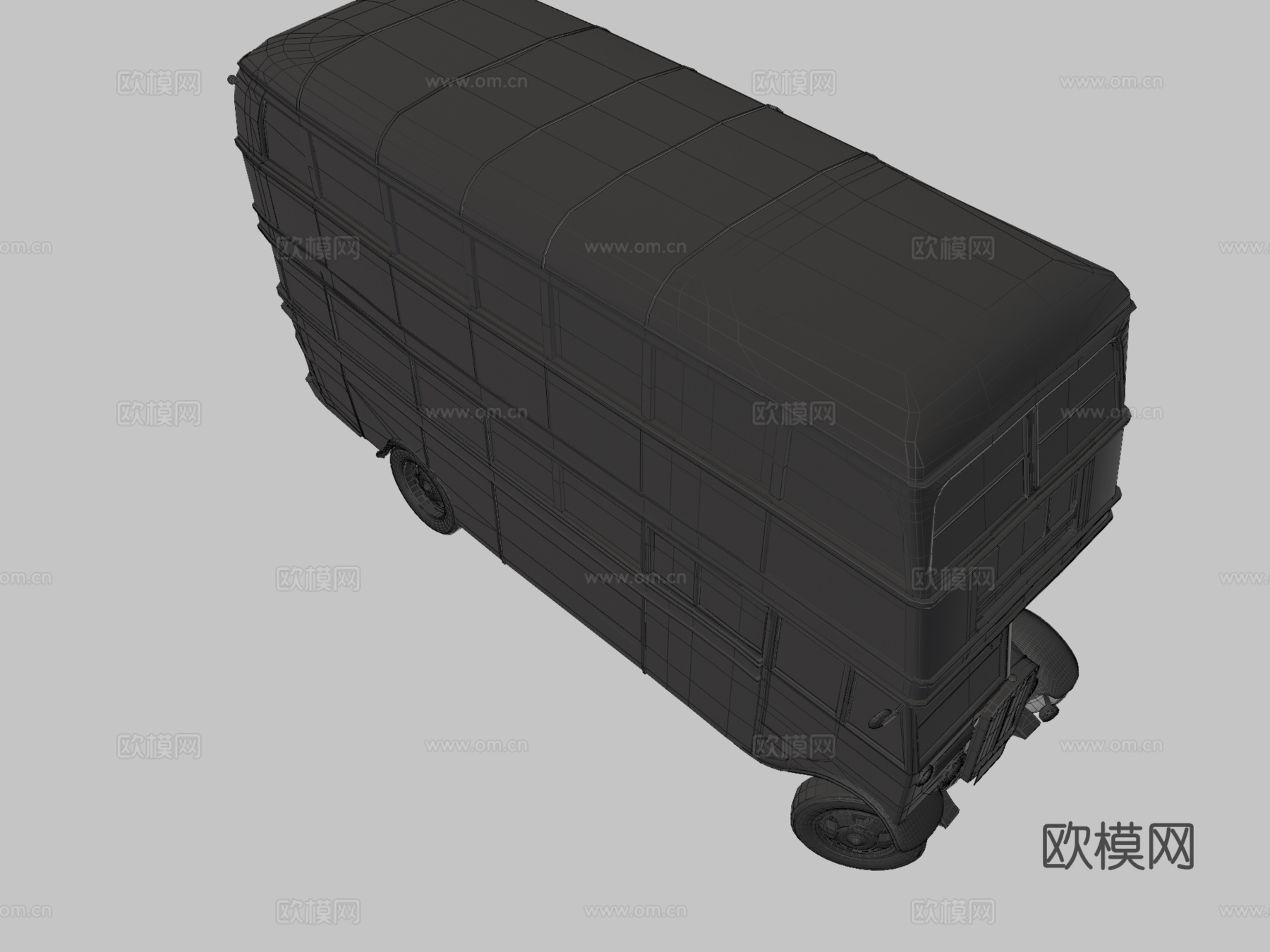 伦敦双层巴士3d模型