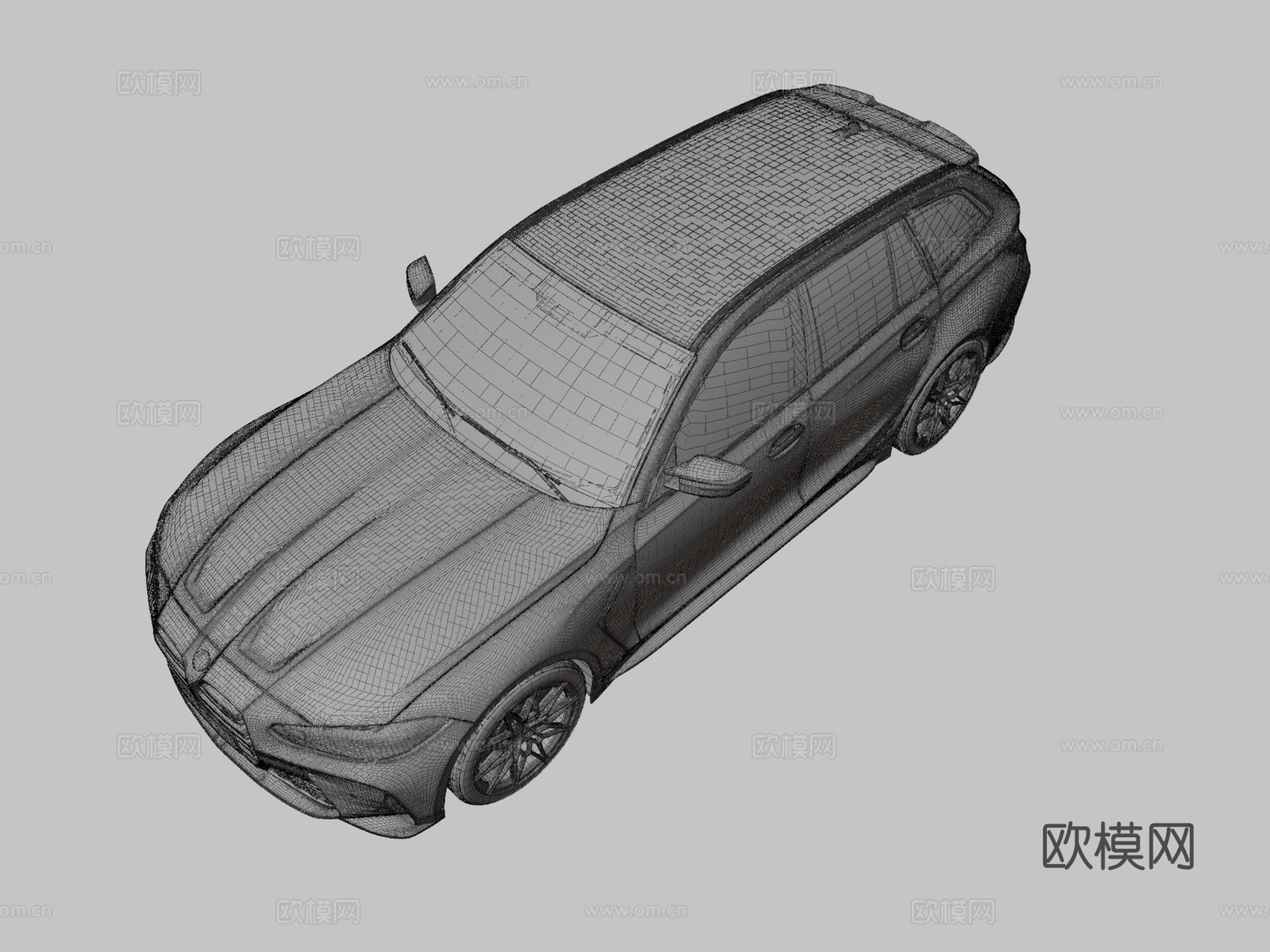 黑色宝马3d模型