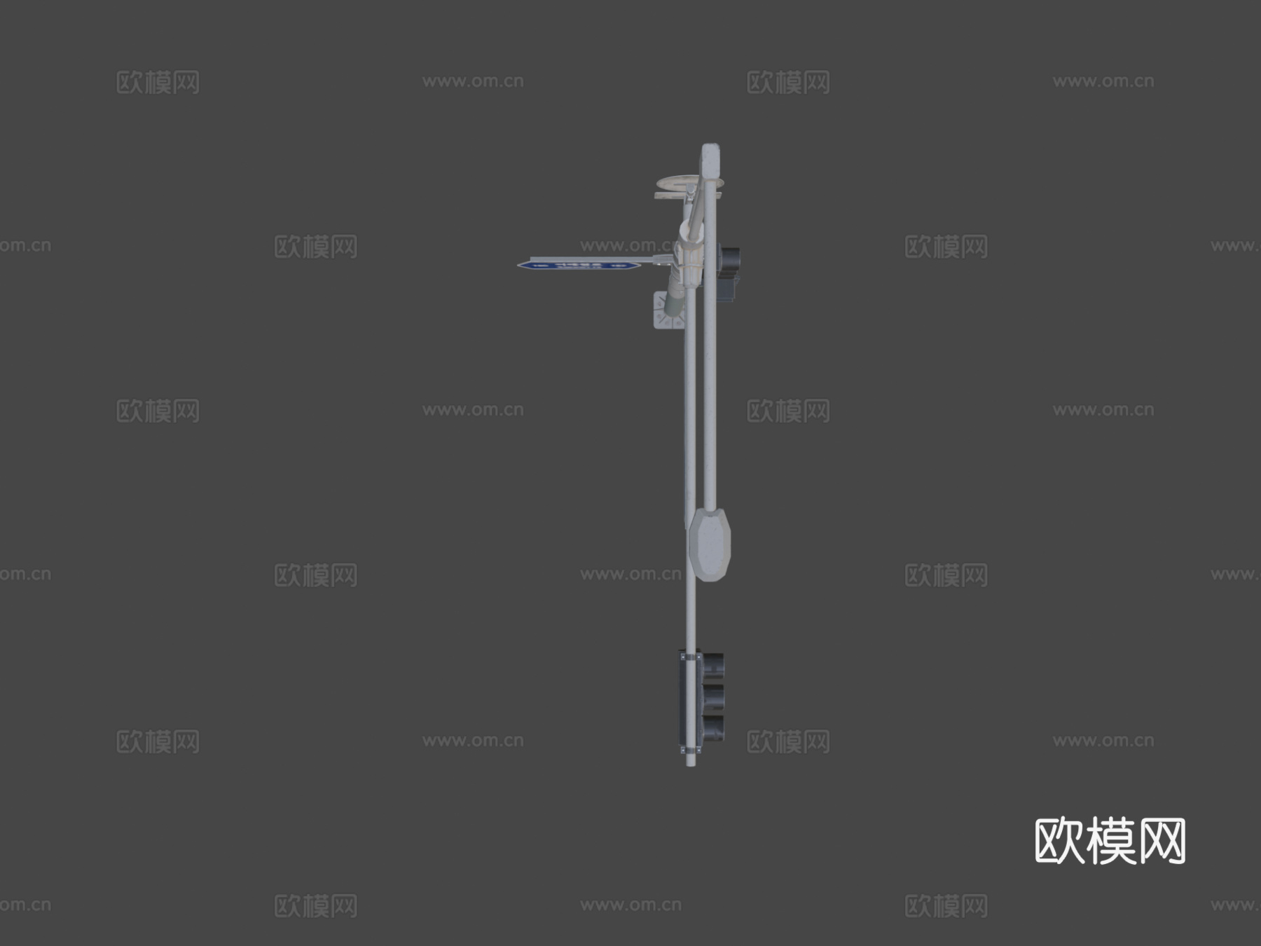 交通设施 交通灯3d模型