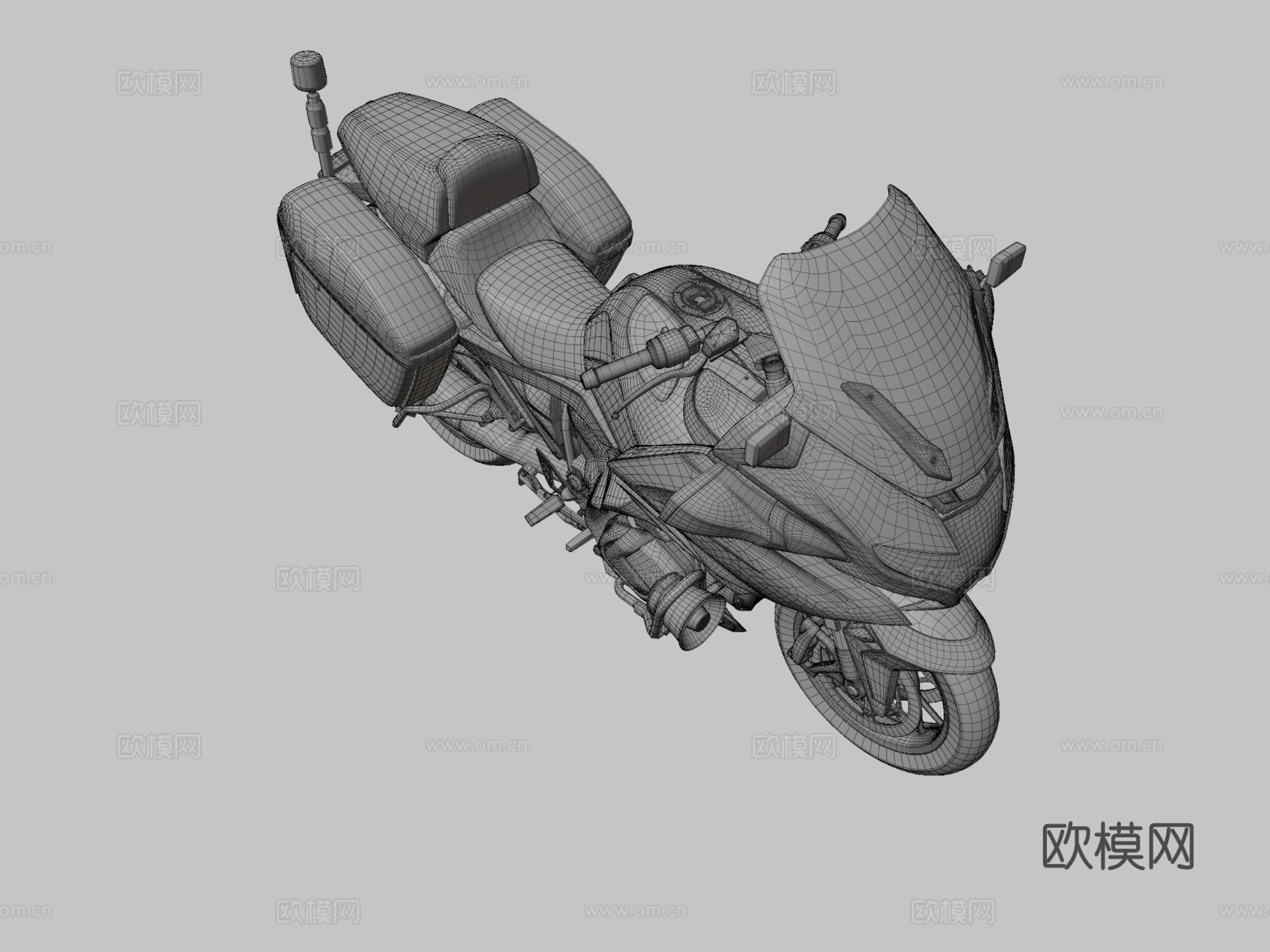 霍克127摩托车 机车3d模型