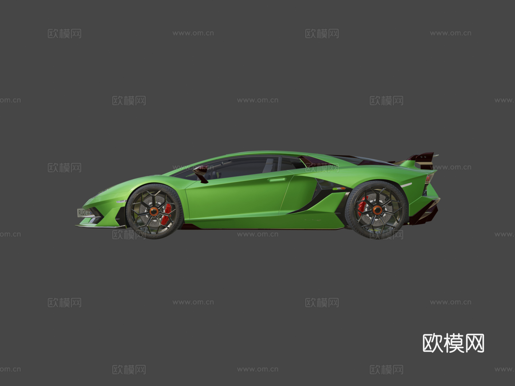 兰博基尼Aventador SVJ 2019 跑车3d模型