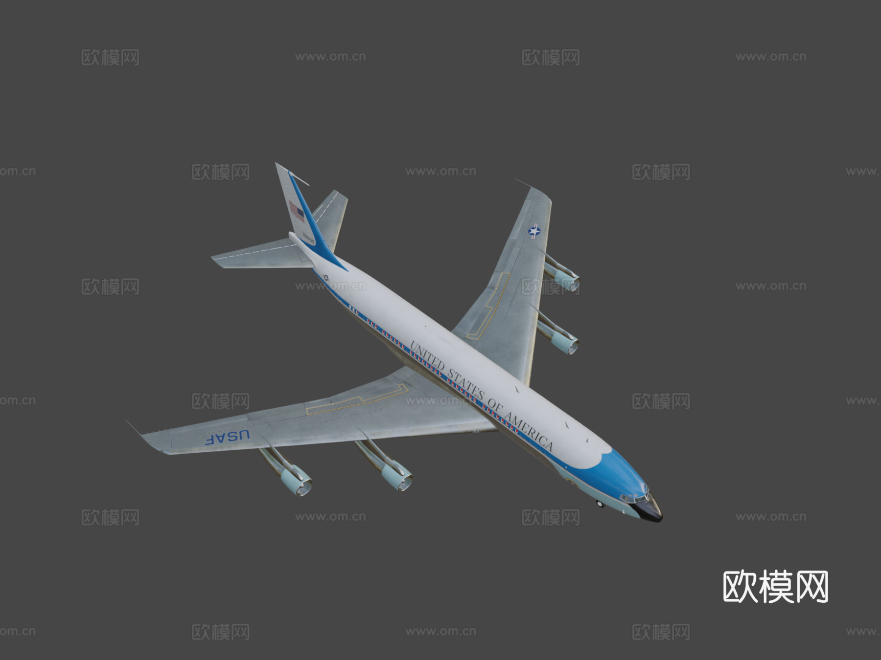 波音VC-137C空军一号3d模型