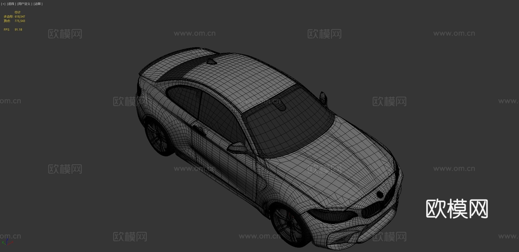 宝马M2 汽车3d模型