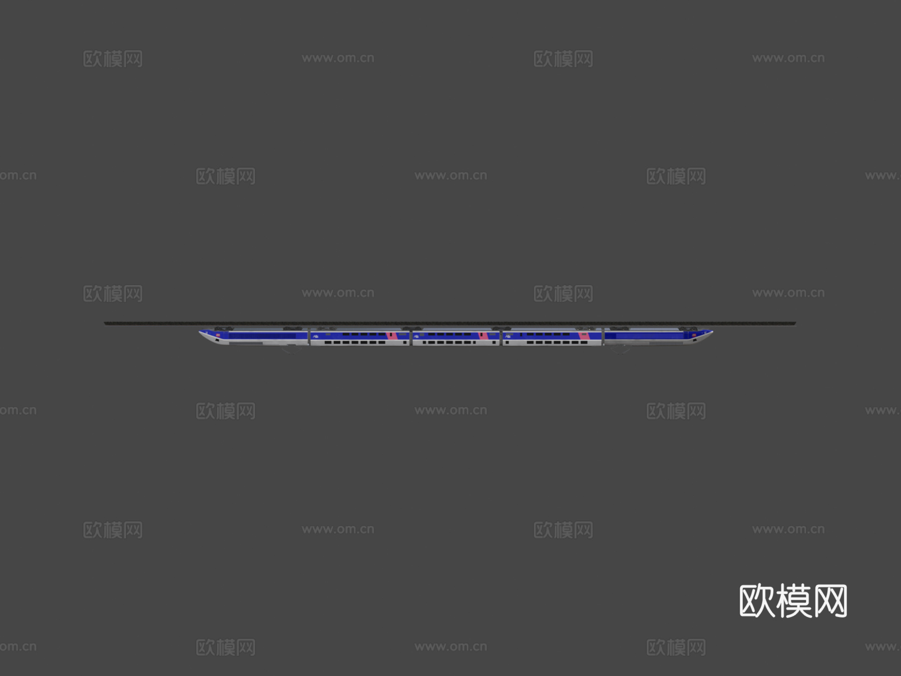 TGV高速列车 动车3d模型