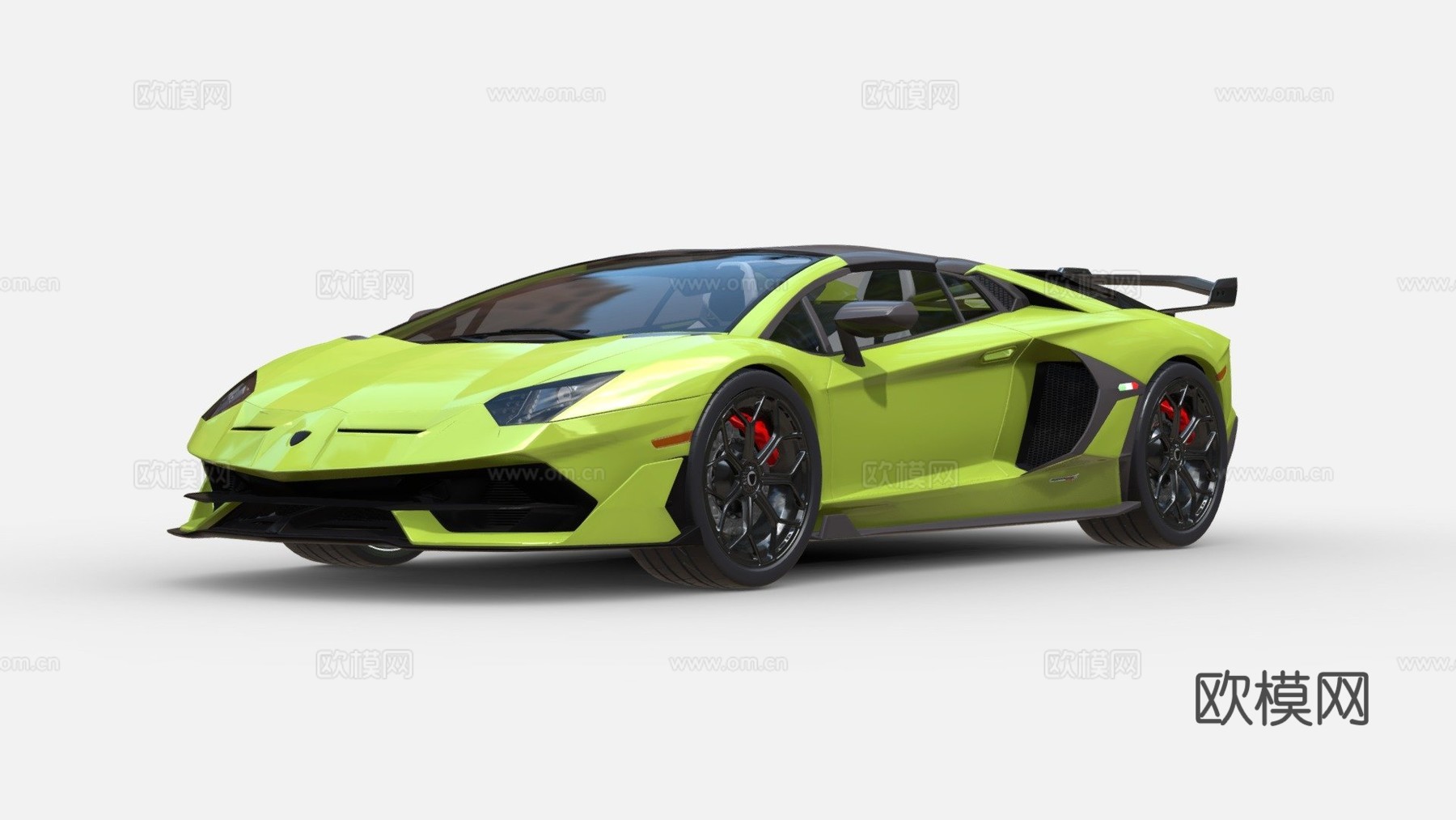 兰博基尼Aventador SVJ 跑车3d模型