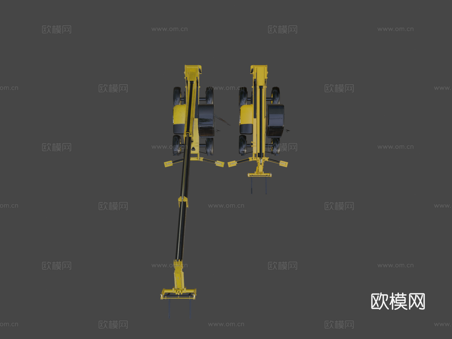 JCB 工程车 挖掘机 铲土机3d模型