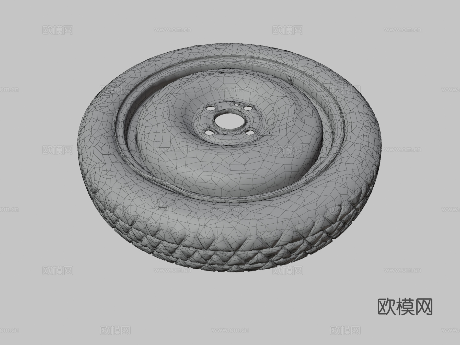 旧备用轮胎3d模型