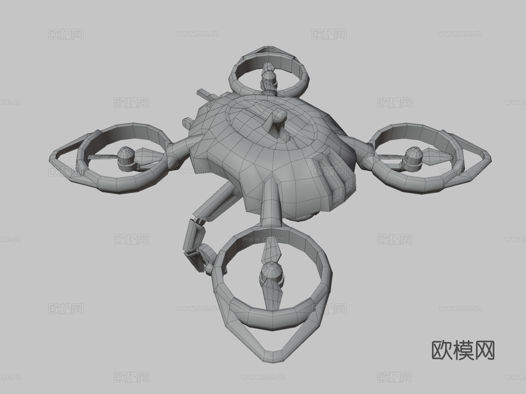 货运无人机3d模型