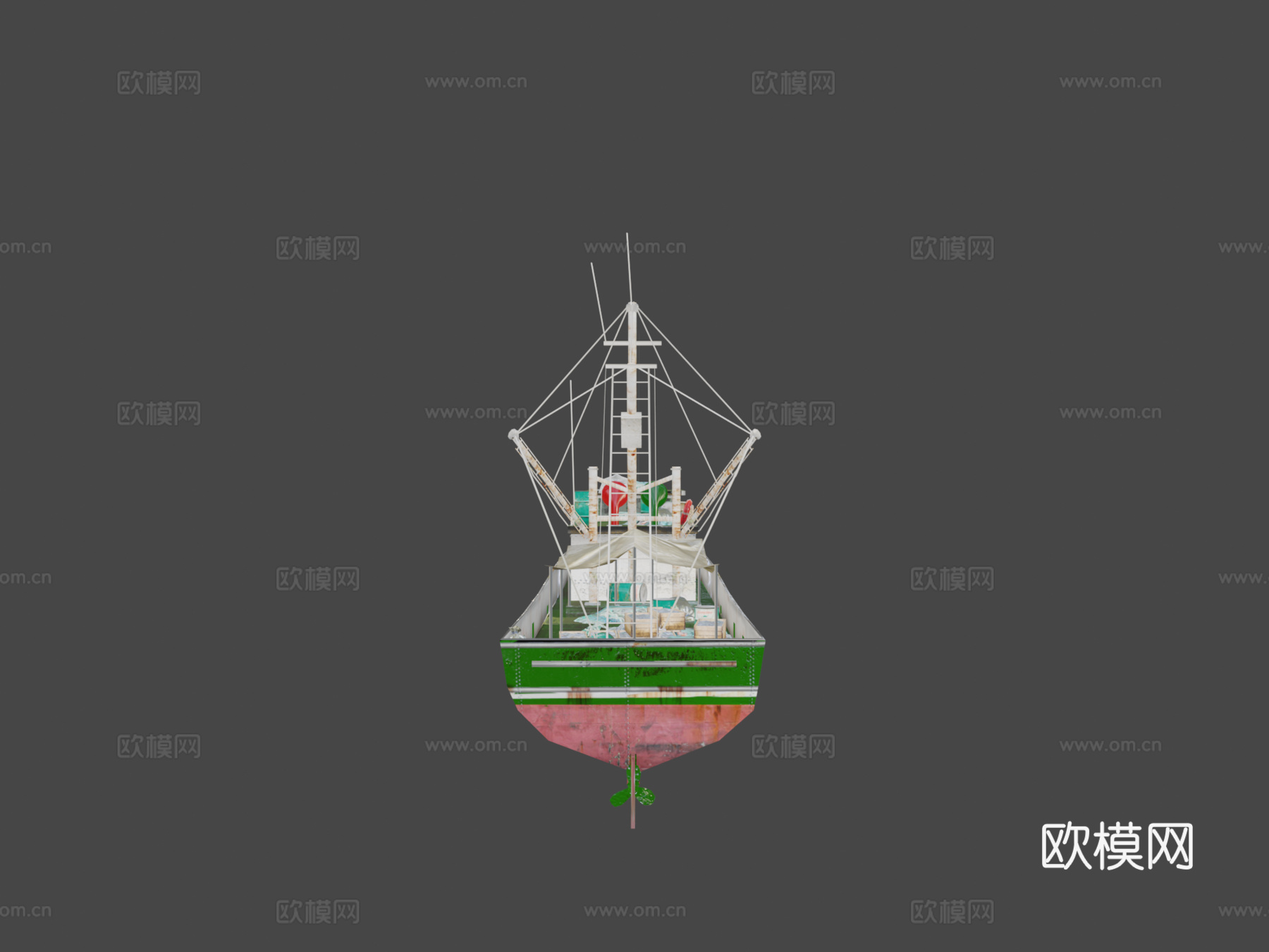 渔船3d模型