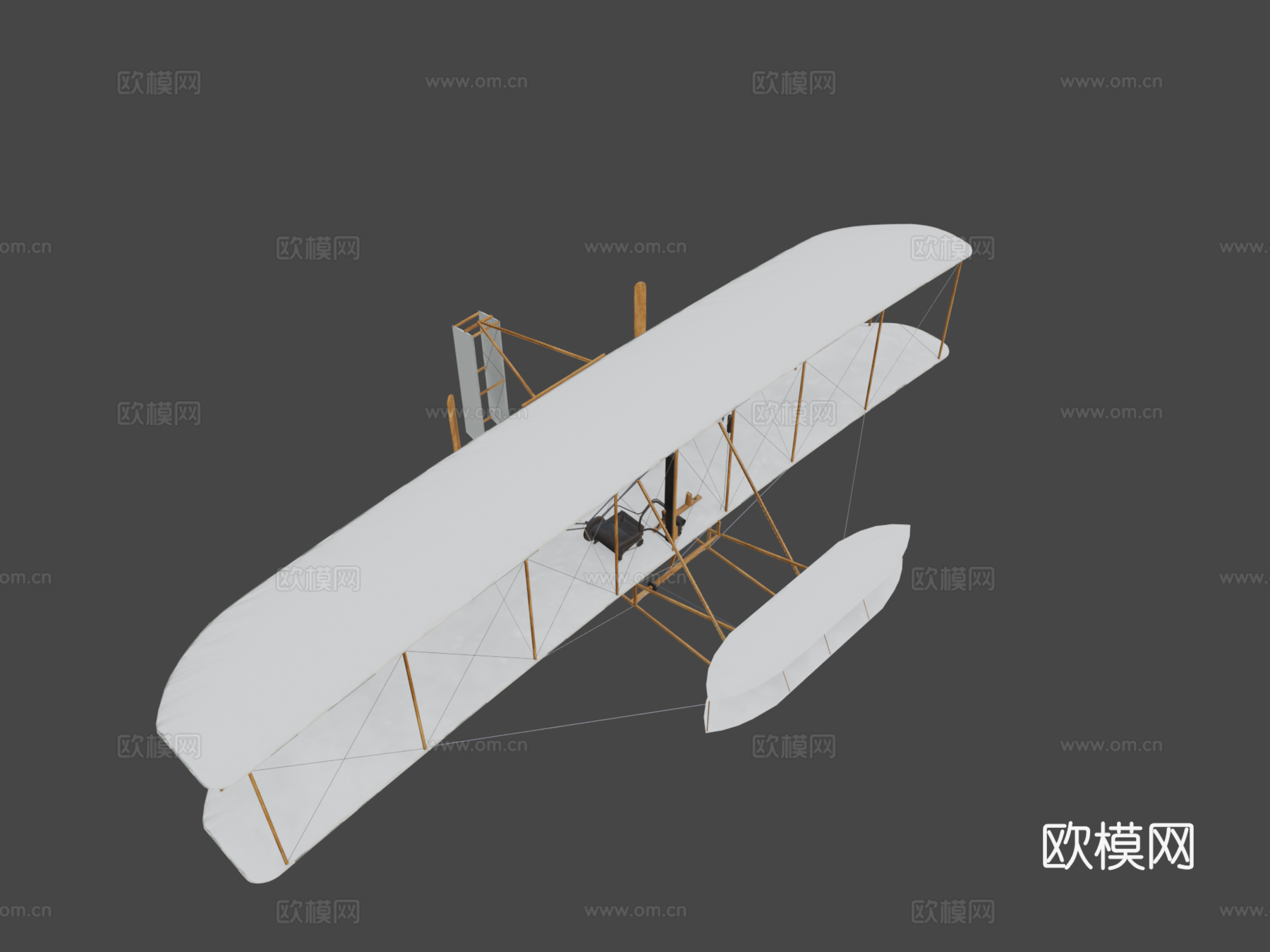 莱特飞行器 飞机3d模型