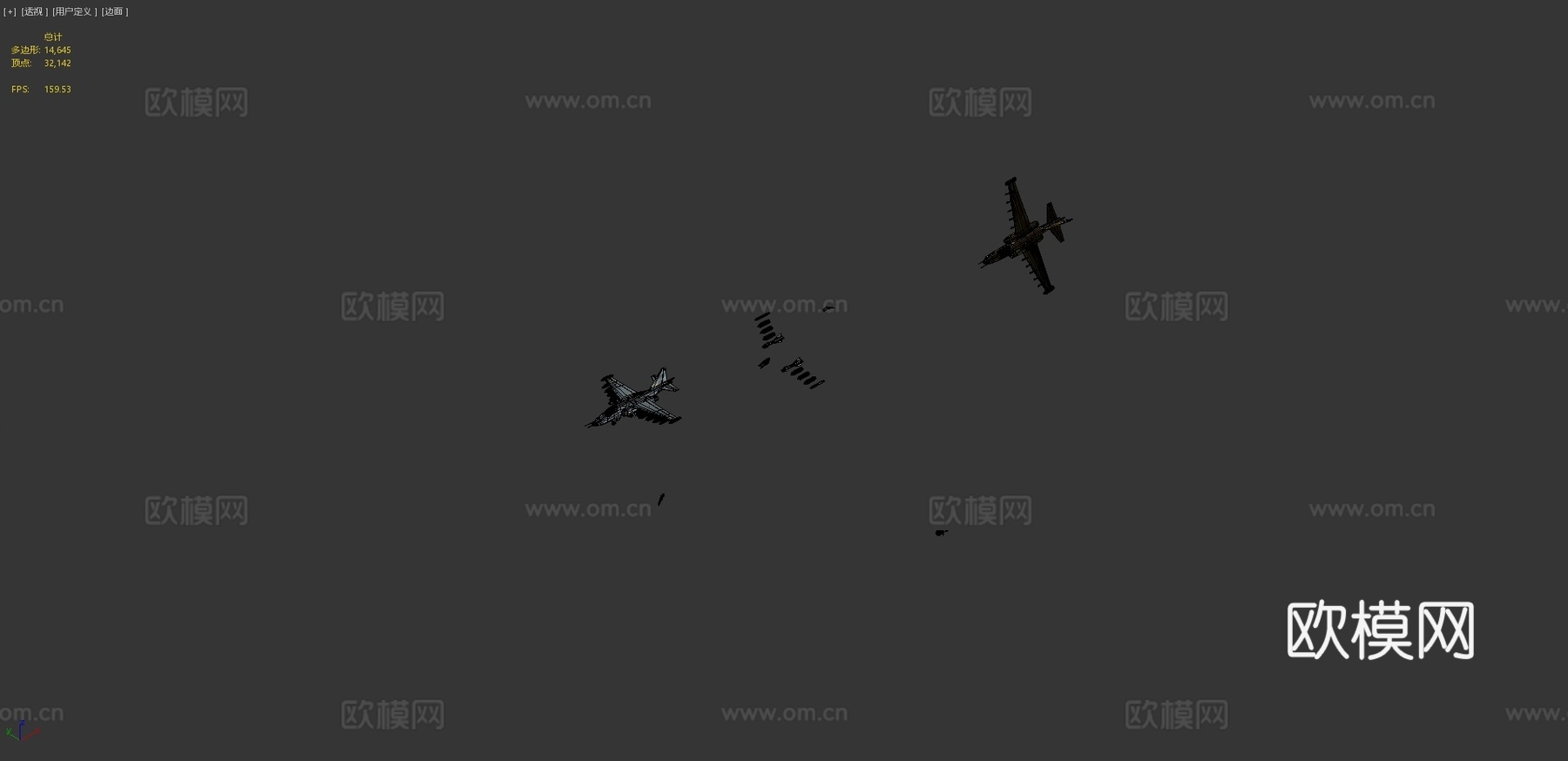 苏霍伊SU-25蛙足战斗机3d模型