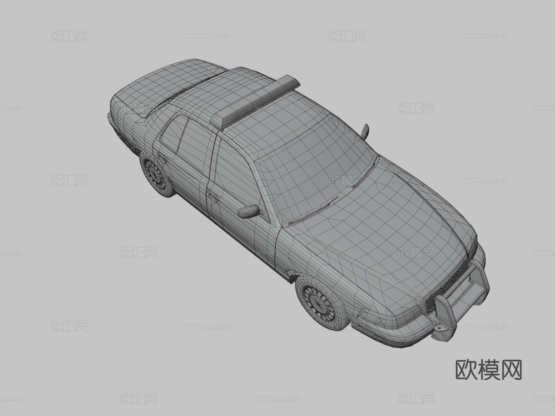 警车3d模型