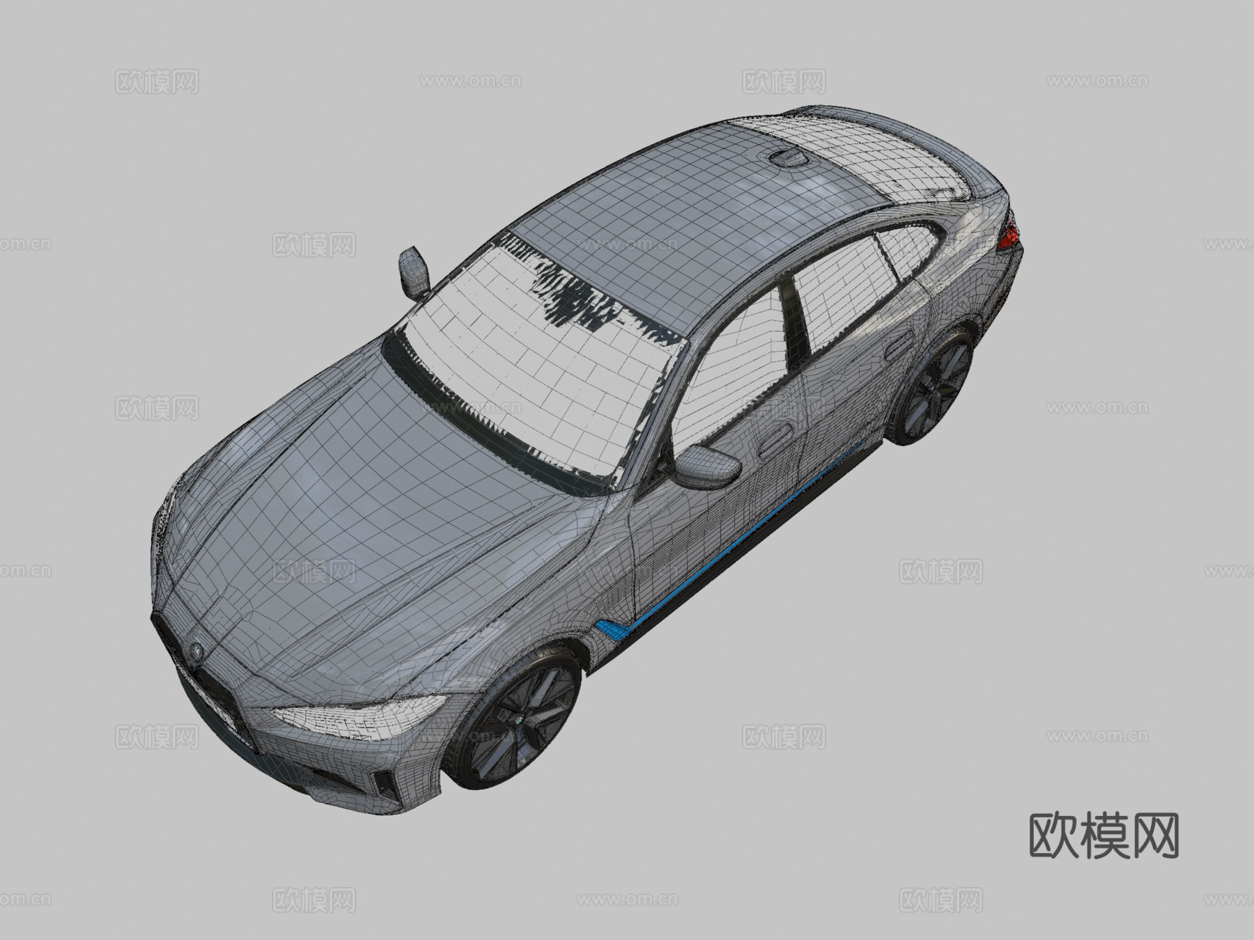 宝马i4 汽车 轿车3d模型