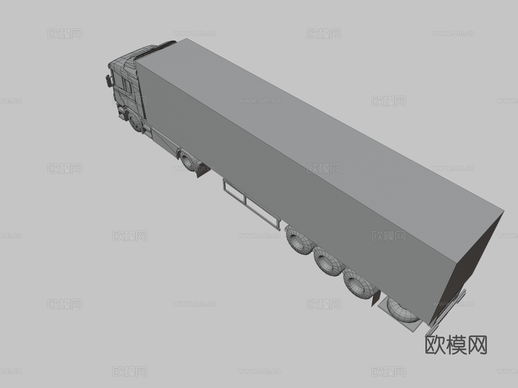 可口可乐涂装的卡车3d模型