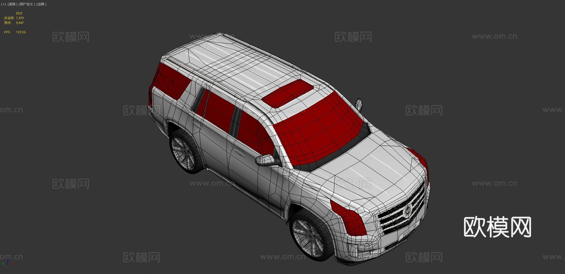 凯迪拉克 凯雷德汽车 轿车3d模型