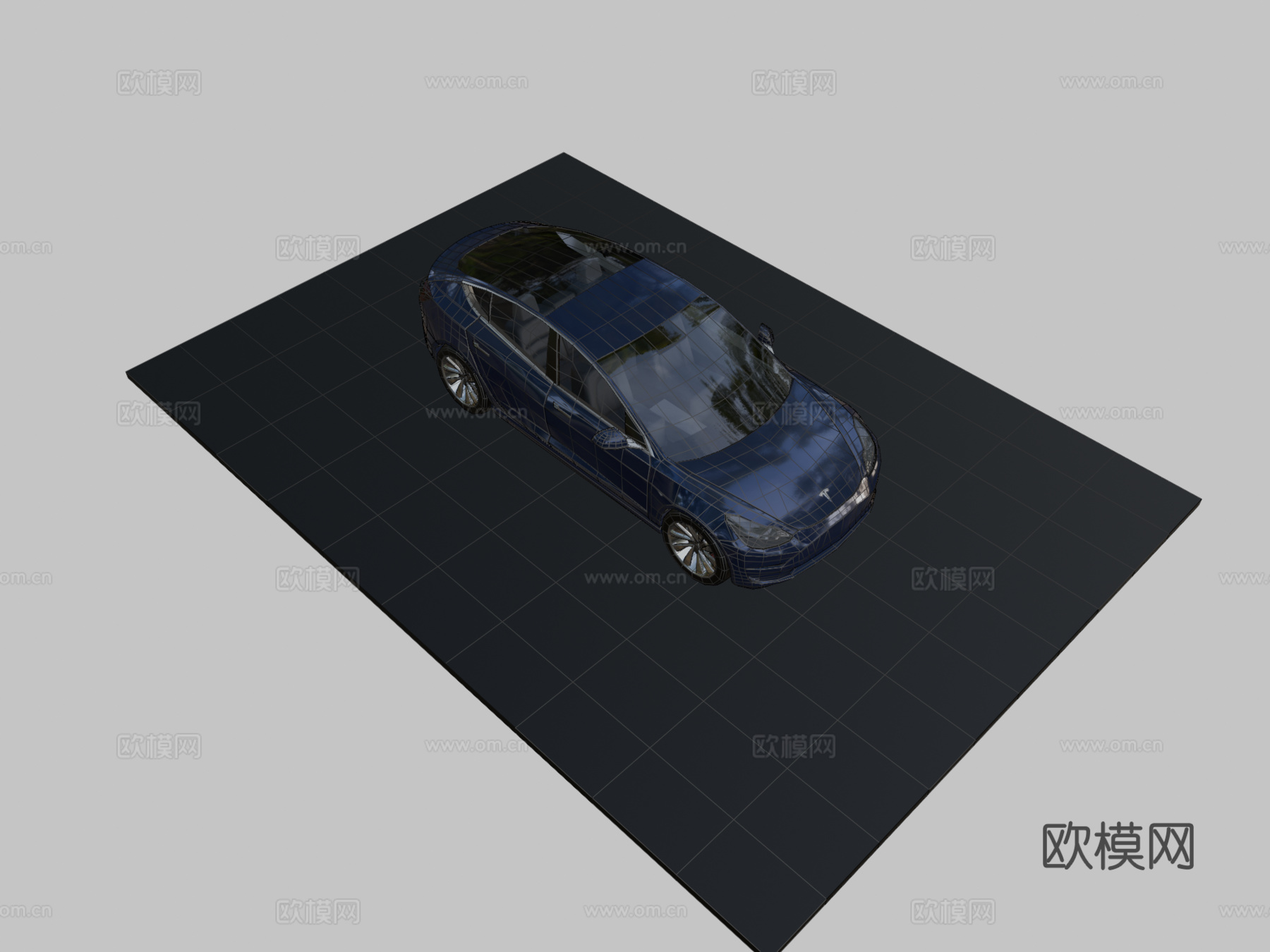 特斯拉Model 3汽车3d模型