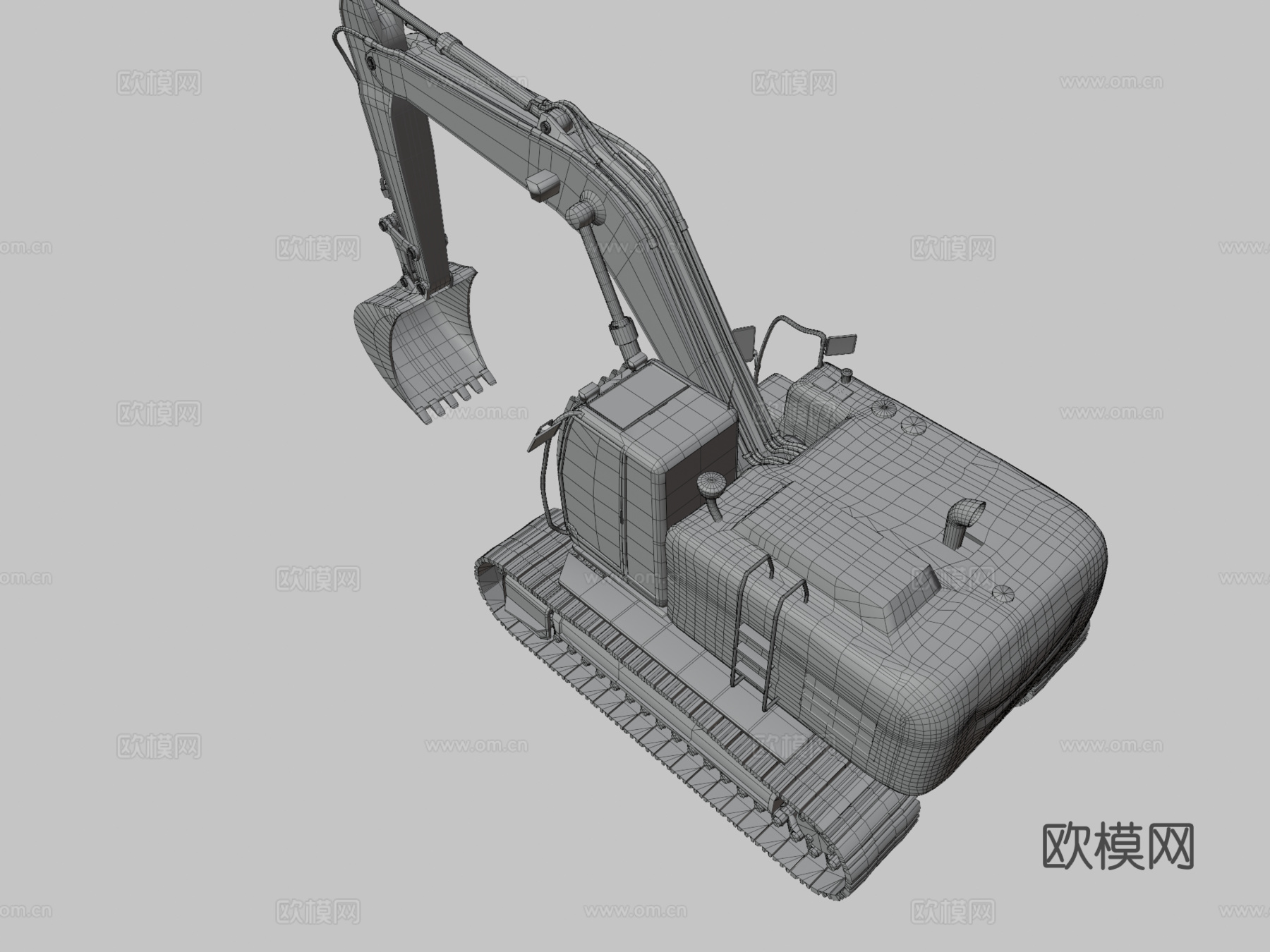 挖掘机 铲土机 工程车3d模型