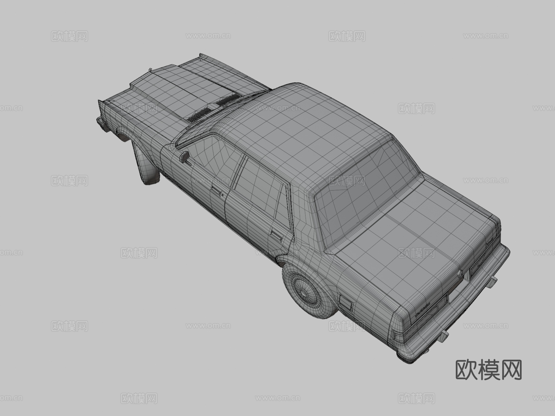 道奇外交官1980 汽车3d模型