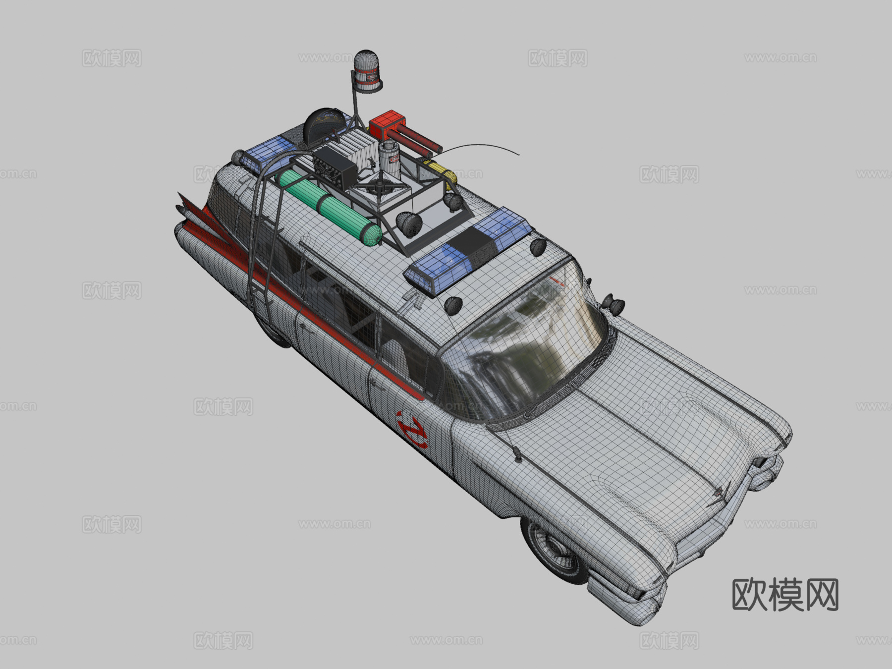 捉鬼敢死队ECTO-1 1959 汽车3d模型