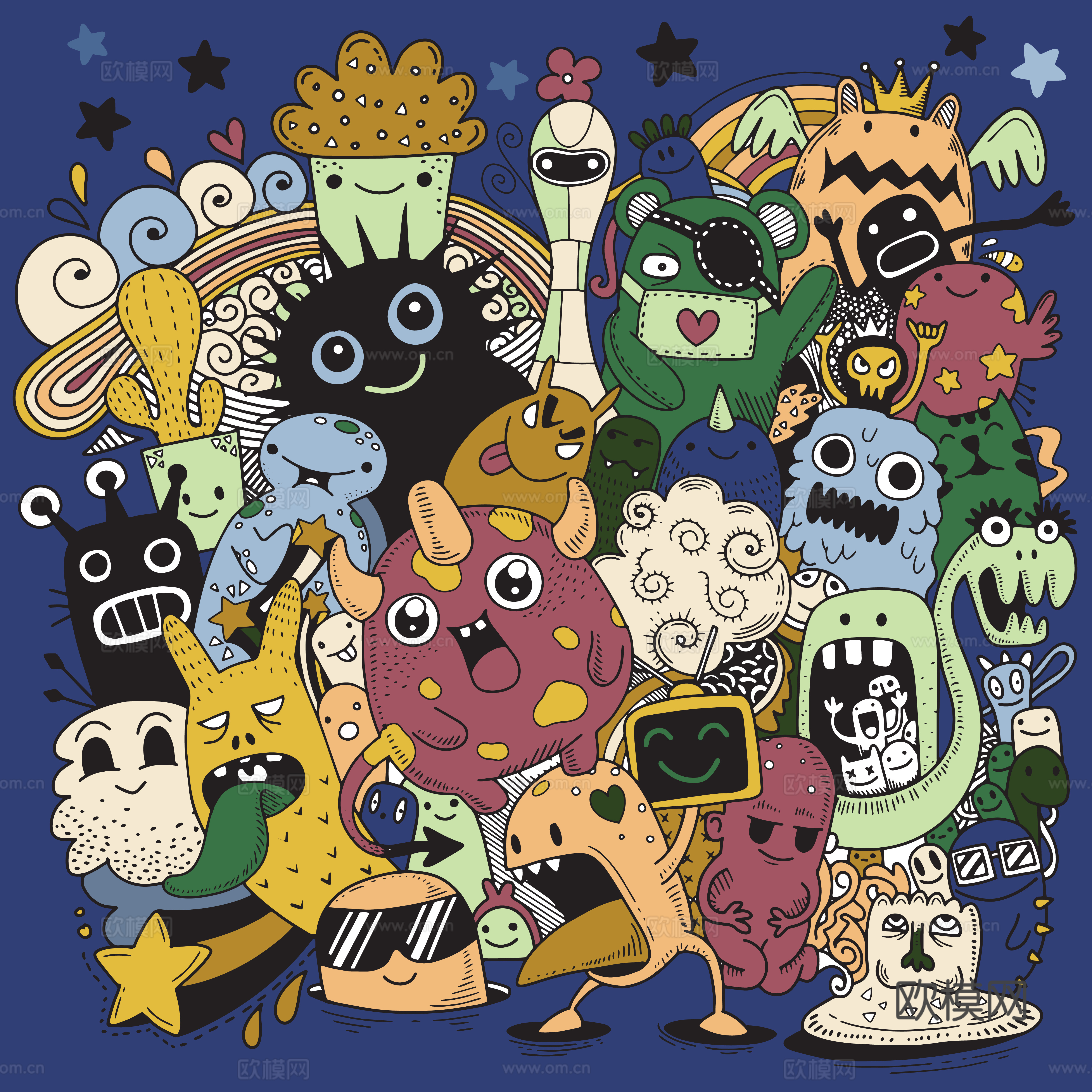 现代儿童房卡通动漫装饰画贴图下载