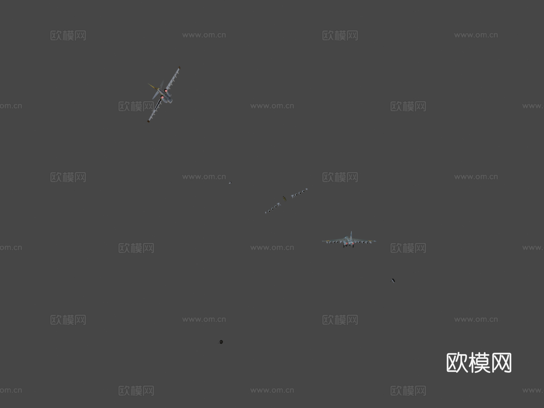 苏霍伊SU-25蛙足战斗机3d模型